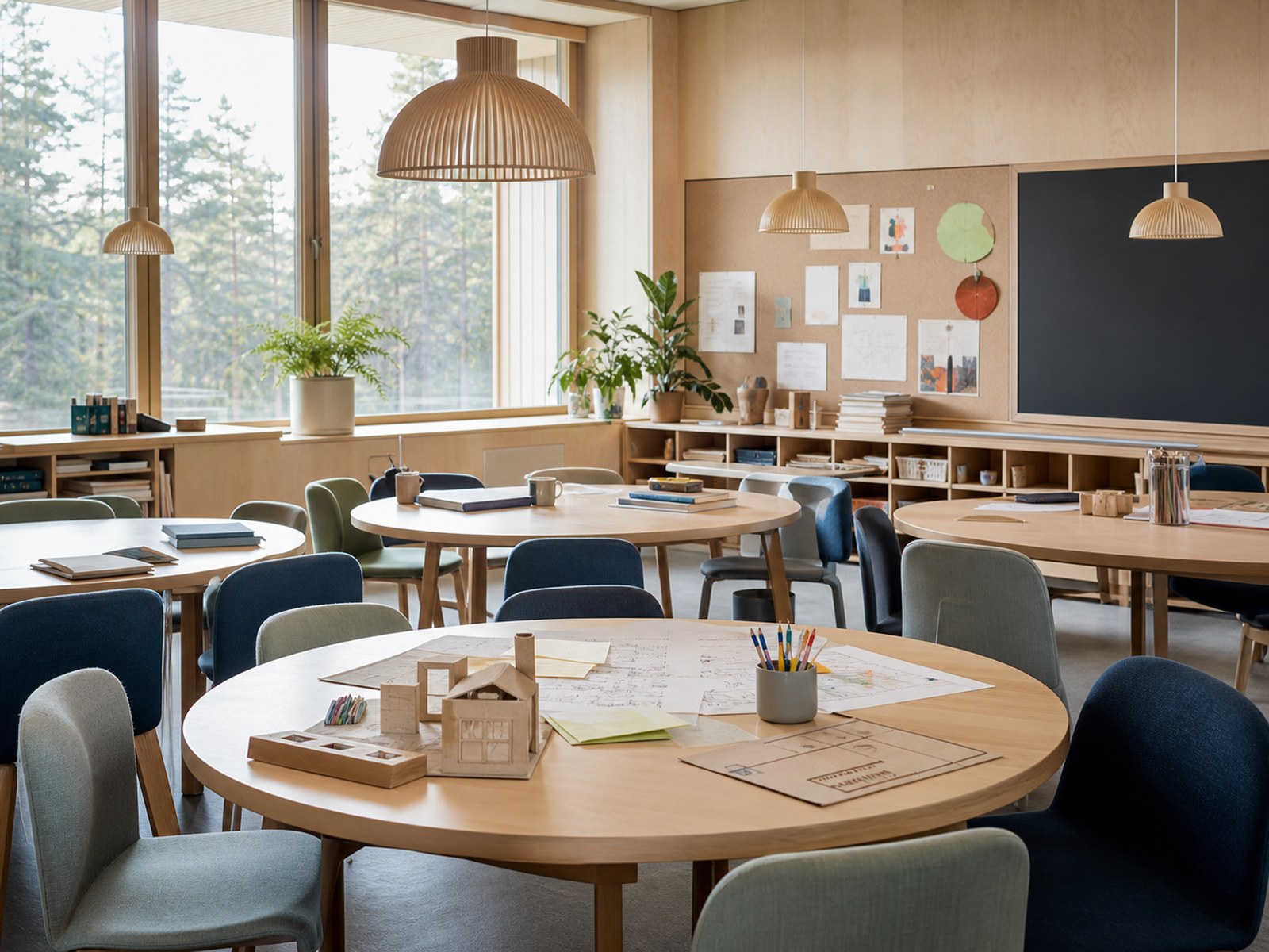 フィンランドの学校の教室（イメージ）