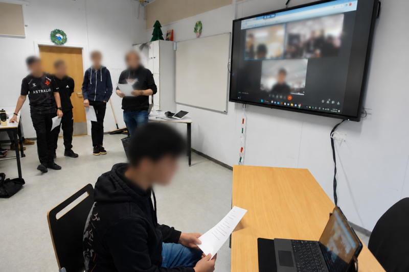 学校間交流の様子