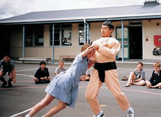 相撲の授業の様子