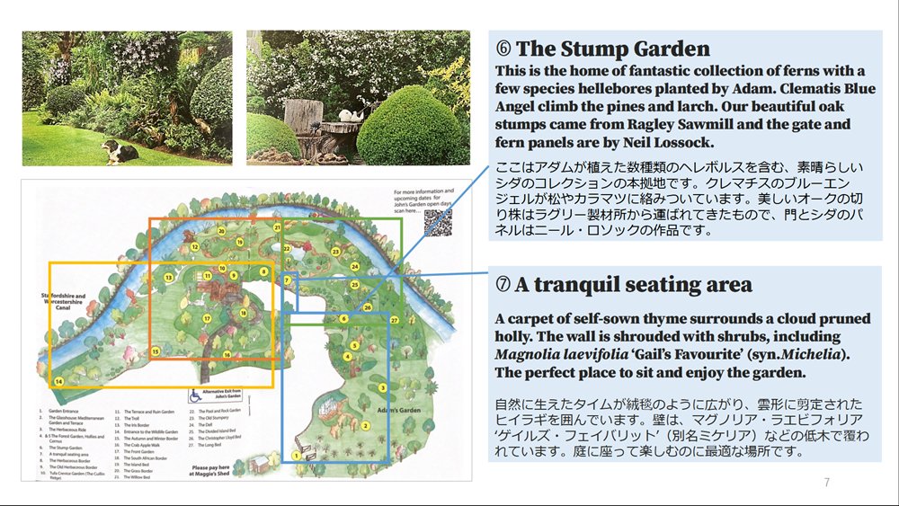 羽山さんが作ったイギリス2ガーデンのマップ
※提供:羽山晶子さん