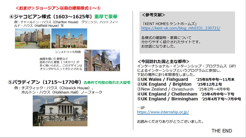もう一つの力作!イギリス住宅の歴史資料
※提供:羽山晶子さん